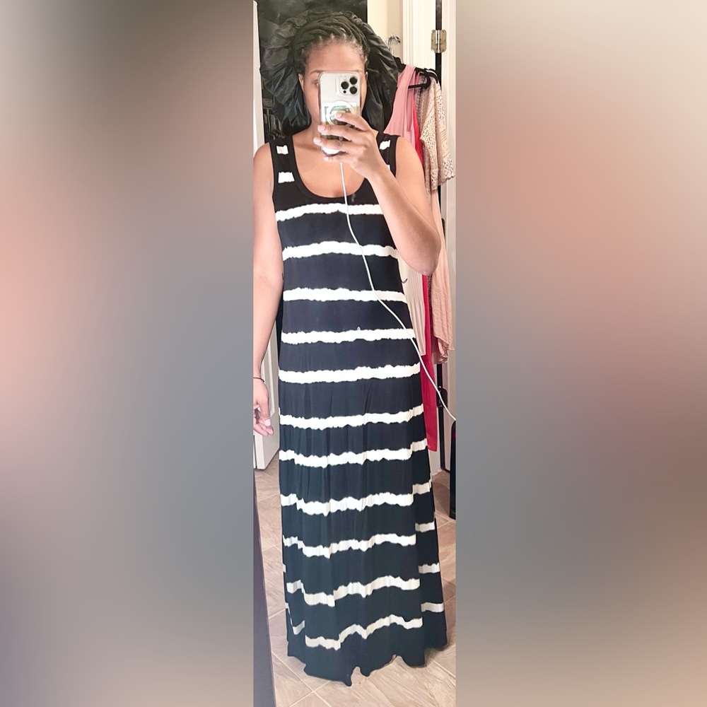 Black and White Maxi Dress